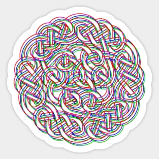 Celtic spiral knot Sticker